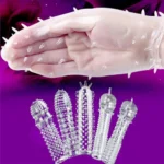 کاندوم ژله ای خاردار سیلیکونی ضخیم درجه یک بزرگ کننده